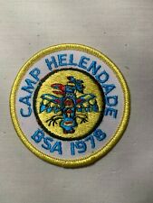 1978 Camp Helendade Boy Scout Camp Patch picture