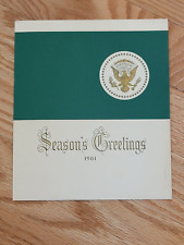 *VERY RARE*  1961 President John F.  Kennedy Official White House Christmas Card picture