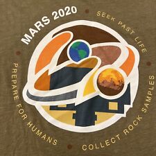 NASA MARS 2020 ‘Prepare for Human Seek Past Life Collect Rock Samples’ Shirt 2XL picture