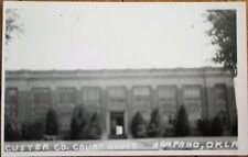 Arapaho, OK 1950s Realphoto Postcard: Custer County Court House - Oklahoma picture