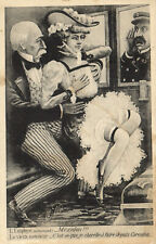 PC ARTIST SIGNED, MILLE, RISQUE, L'EMPLOYÉ, LE VIEUX, Vintage Postcard (b50763) picture