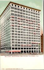 Chicago IL - Illinois, Railway Exchange Building, Vintage, Postcard picture