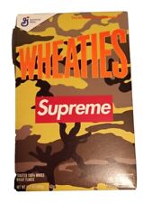 NEW Supreme Wheaties 15.6oz Limited Edition Cereal Box Yellow Camo  picture