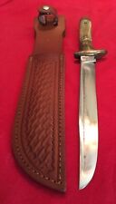 WW2 Theater Knife Made From A 1902 US MILITARY SWORD. - With New Leather Sheath picture