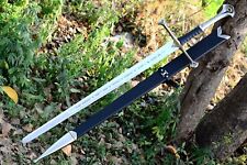 SHARD™ CUSTOM HAND FORGED D2 Steel Viking Ancient Sword Battle Ready Sword+COVER picture