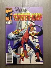 WEB OF SPIDER-MAN 2 NEWSSTAND 1ST APP OF VULTURIONS MARVEL COMICS 1985 picture