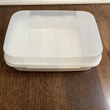 Vintage Tupperware Storz-A-Lot Container Hinged Lid Speckled picture
