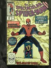 SPECTACULAR SPIDER-MAN #158 9.6+ NEAR FLAWLESS COPY 1st Cosmic Powers)  1989 picture