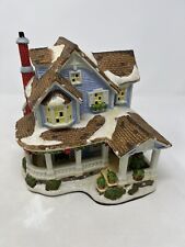 Jo-Ann Fabric Stores Winter Cabin House Lodge Lighted Christmas Village 2010 picture