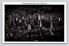 Old Postcard New York City  NY Lower Manhattan View Boas Ships 1940s picture