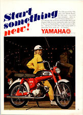 Vintage 1967 Yamaha Motorcycle Start Something New Print Ad Advertisement picture
