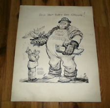 VTG WWII Howard Fisher Oregon Journal Political Cartoon How That Baby Has Grown picture
