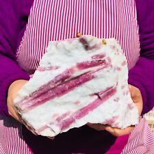 5.43LB TOP Natural Red Tourmaline Crystal Rough Mineral Healing Specimen 649 picture
