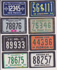 MANY LISTED NICE 1950 Topps License Plates~ PICK ONE CARD/MORE NO CREASES picture