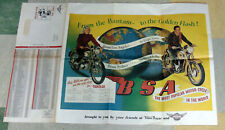 Vintage Motorcycle Poster & Parts List, 1952 BSA LINE-UP... Domi Racer from 1984 picture