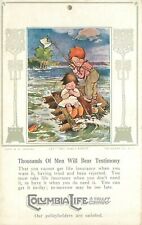 Postcard 1912 Columbia life children fishing advertising private 23-8915 picture