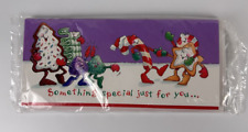 Vintage Hallmark 6 Christmas Cards Money Holders NEW Sealed Something Special picture
