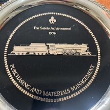 VINTAGE SOUTHERN LINE Silver plate Award 1976 RAILROAD TRAIN  RAILWAY Rare picture