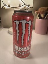 Monster Energy Muscle Strawberry Can Empty Opened Miner dents/scratches 2013 picture