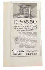 1929 Torrid Pushomatic Toaster Print Ad  picture