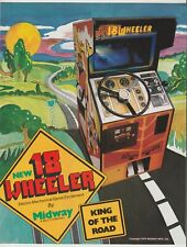 18 Wheeler Trucker arcade Game advertising flyer Midway Bally 1979 picture