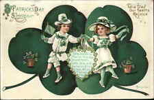 Heinmuller St. Patrick's Day Cute Irish Children Int'l Art c1910 Postcard picture