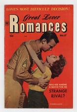 Great Lover Romances #17 VG 4.0 1954 picture