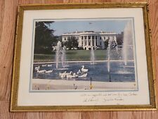 1961 President John F.  Kennedy Official White House Christmas CARD / GIFT PRINT picture