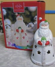 Lenox Seasons Sparkle Santa Multi Color Light Up Figurine IOB picture