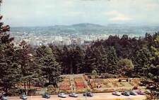 Portland OR Oregon Mt Hood Aerial View Downtown 1960s Vintage Postcard L1 picture