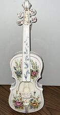 Andrea By Sade’s Hand Painted Porcelain Violin Pattern #6928 W/sticker On Back picture