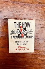 Vintage International Harvester LeRoy ILL Matches picture