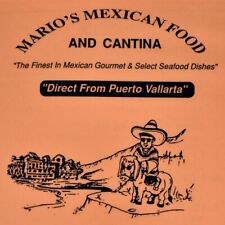 1980s Mario's Mexican Food Cantina Restaurant Menu Gilbert Mesa Chandler Arizona picture