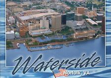 Aerial View of Downtown Norfolk Virginia, Waterside, Scope Arena etc. - Postcard picture