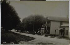 1910 - RPPC, Real Photo Postcard, Main St. West, Stanley, NY-Dirt RD/Meat Market picture