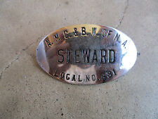 Meat Cutters & Butchers Union Steward Badge Pin Amalgimated Workers of America picture