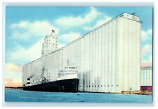 c1940s Grain Elevator Duluth Superior Harbor MN Vintage Unposted Postcard picture