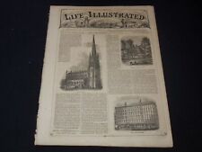 1858 JANUARY 23 LIFE ILLUSTRATED NEWSPAPER - NEW YORK BUILDINGS - NP 5901 picture
