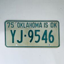 1975 United States Oklahoma Oklahoma County Passenger License Plate YJ-9546 picture