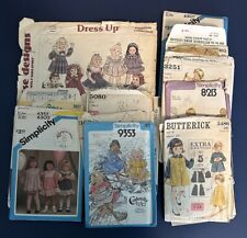 Lot of 17 Vintage Little Girls Sewing Patterns Cut 1960s 1970s 1980s dresses picture