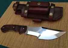 Handcrafted D2 Tool Steel Hunting Tracker Knife with Wood Handle & Sheath picture