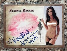 Collectors Expo 💫 Authentic Auto Kiss Card 💫  💕Kendall Karson 2016💕 picture