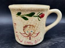 RARE VINTAGE CHEROKEE CHINA CO MUG/CUP**FOR A GOOD LITTLE GIRL**HANDPAINTED** picture