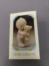 Precious Moments “Jesus Loves Me” E-9278 Figurine 1982 picture