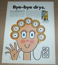 1971 print ad page - Dippity-Do hair CUTE girl rollers art artwork ADVERTISING picture