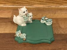 🔥 RARE Richesco Corporation Handcrafted Ceramic Cats Bowtie Decor picture