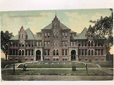 1914 Central High School Canton Illinois Divided Back Postcard picture