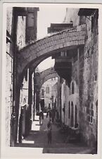 Jerusalem, Israel. Way of The Cross. Vintage Real Photo Postcard. picture