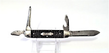 Antique Corning Knife Company New York Pocket Knife Black Bone 4 Blade SCOUT picture