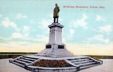 McKinley Monument Toledo Ohio Statue Unposted Vintage Divided Back Post Card picture